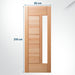 Folha De Porta Maciça 210x92cm Eucalipto Pm76 Lira Wt 1