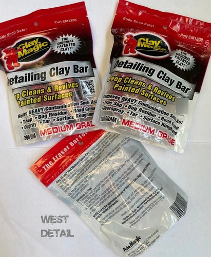 Clay Magic Detailing Clay Bar Medium Grade 200g 1