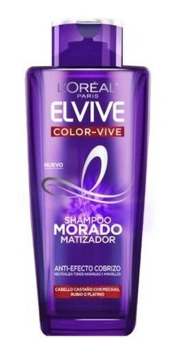 Loreal Elvive Shampoo Violeta Matizador Pack X2 1