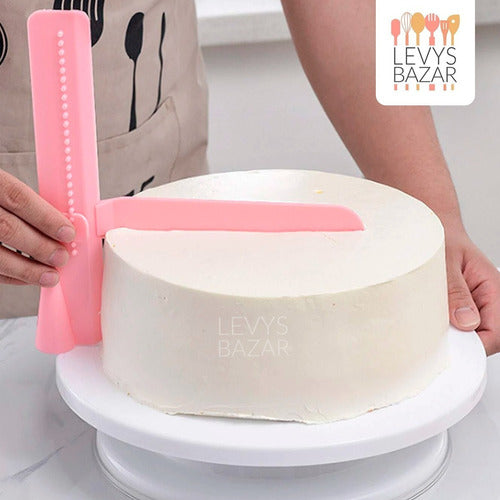 Cake Decorating Set with Rotating Plate, Smoother, Piping Bag, and Tips 5