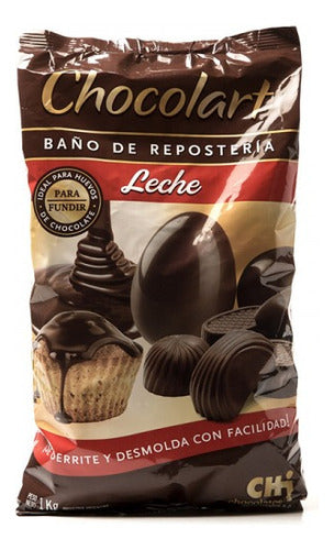 Baño De Reposteria Chocolate Con Leche X 1 Kg Chocolart 0