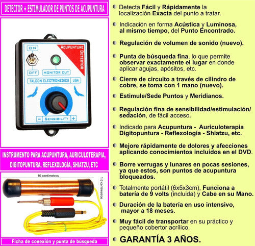 Acupuntura - Detector + Estimulador De Puntos: Nuevo Modelo 1