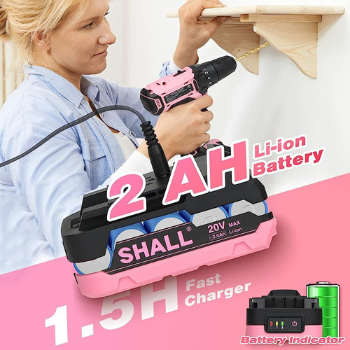 ¿shall 247pcs 20v Cordless Drill Driver & Household Tool Kit 4