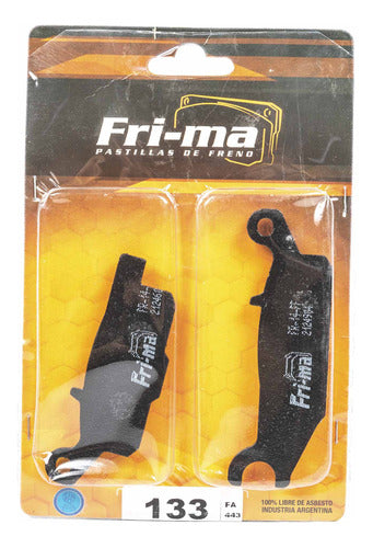 Frima Brake Pad for Yamaha YFM250 Raptor 08/13 Left Front 0