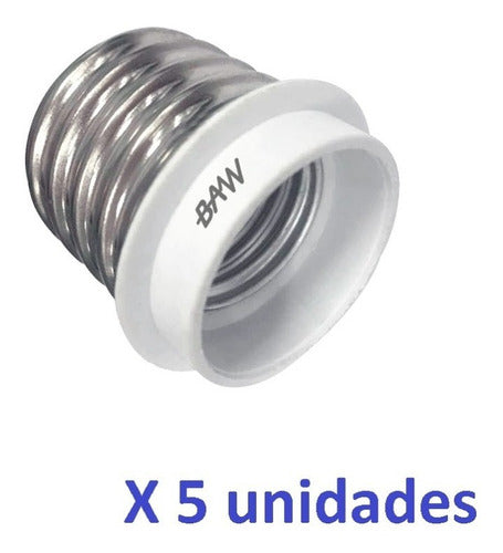 BAW Pack of 5 Edison Thread Adapters E27 to E40 0