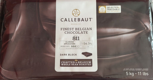 Chocolate Callebaut 811 Semiamargo Bloque 5 Kg Vegano 1