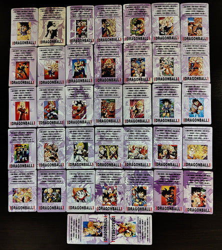 Lote Trading Cards Dragon Ball Z Holograficas 90s 1