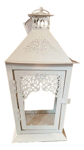 D&F Diseño en Cemento Decorative White Lantern 27cm Aa1 0