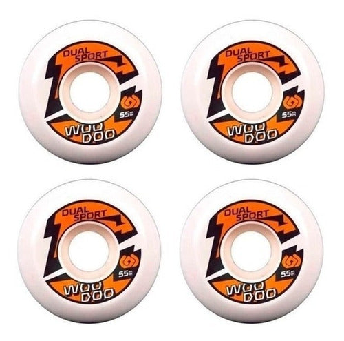 Woodoo Dual Sport 55mm Skate Wheels 1