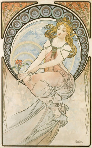 Alfons Mucha - Las Artes 2 - 1898 - Lámina 45x30 Cm. 0