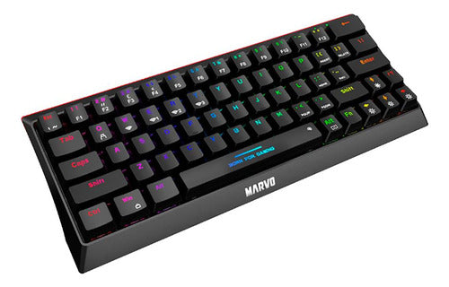 Teclado Gaming Marvo Inalámbrico con Iluminación / Kg962w 2