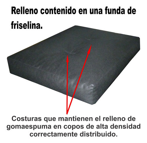 Nuestros Bartulos Dog Bed Mattress Antidesgarro 60x50x10 Cm 4