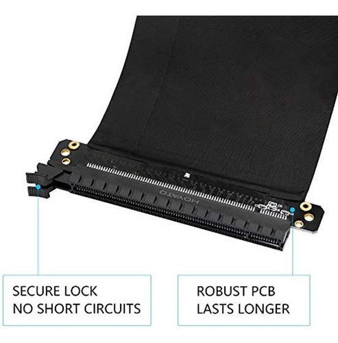 Sinloon Tarjeta De Extension Vertical Pci-e Express X16 Tar 2