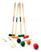 Wooden Painted Croquet Set with Arches Stakes 78cm FD23CR 0