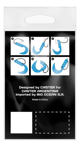 Offset Caster 4/0 Fishing Hooks for Soft Baits - 10 Units 1