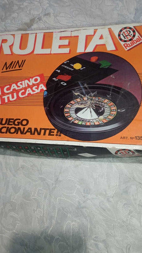 Juego De Mesa Ruleta Ruibal Mini Antigua 3