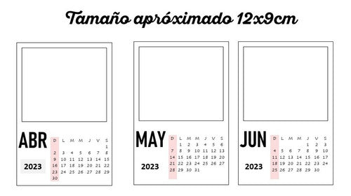 Printable Polaroid 2023 Calendar Kit - Editable 1