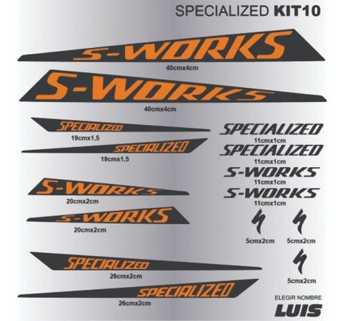 Specialized S-Work Decals Set 7