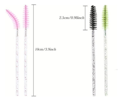 Pack of 1000 Disposable Eyelash and Eyebrow Brush Combs Extensions 7