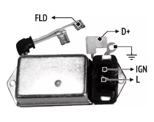 Indiel Voltage Regulator Alternator RNI 1690 0