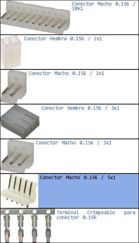 Abebashop Conector Macho 0.156 5x1 1