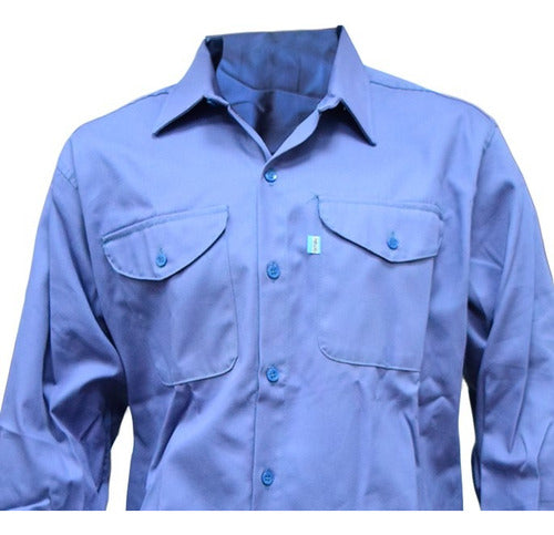 Classic Reinforced Work Shirt with Pockets by Ombu 7