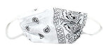 Set of 5 Children's Washable Cotton Face Masks - Adjustable Elastic Ear Straps - Triple Layer Protection 9