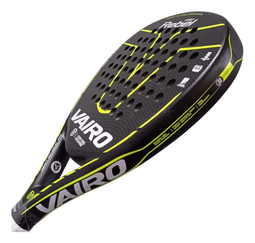 Vairo Paleta Padel Paddle 6.3 Rebel Pro + Gifts 1