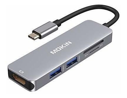 Adaptador Usb C Hub Hdmi Para Macbook Pro 2019/2018/2017, Mo 0