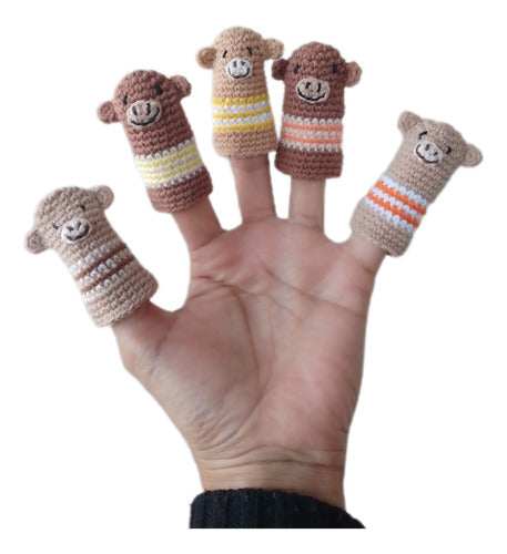 Set of 20 Knitted Finger Puppets 5
