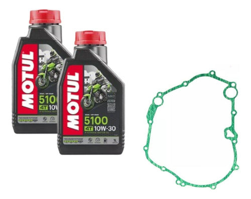 2 L. Óleo Motul 5100 10w30 Junta Cbr 250r (12) /crf 250 (13) 0