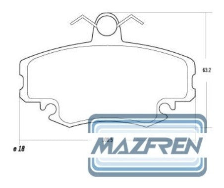 Mazfren Competition Brake Pads for Renault Clio Sandero 2