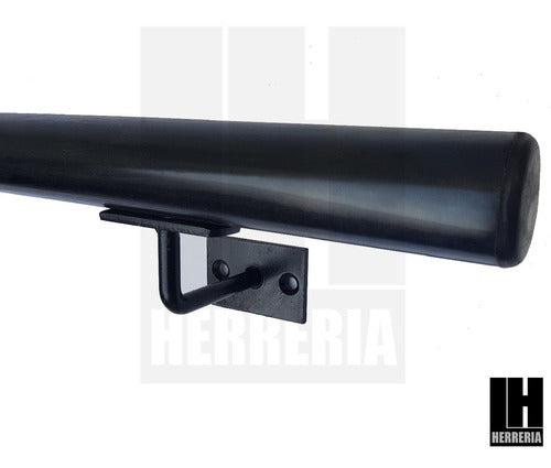 LH Handrail Iron Pipe Stair 2 Meters 3