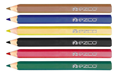 Ezco Mito Short Colored Pencils X 6 Colors 1