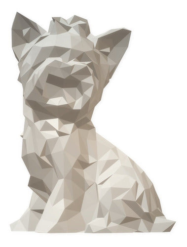 SISTEMSOFT - MECATRONICA Deco Perro Yorkie Low Poly Impresión 3D 0