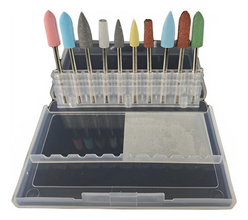 Rp Nails Kit of 10 Polishing Bits for Manicure 0