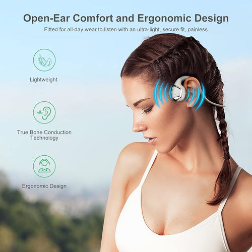 Qaekie Bone Conduction Headphones - Bluetooth 5.3 Earbuds 1