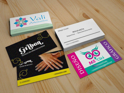 Miticlick 100 Personal / Professional Cards - Full Color 1