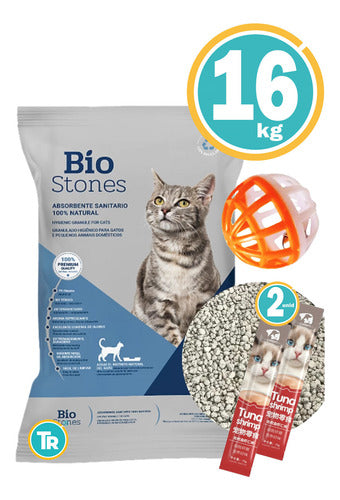 Bio Stones Sanitario Para Gato Piedra Blanca + Regalo Tr 1