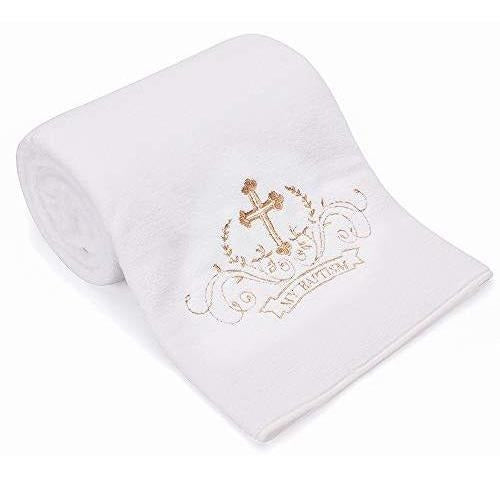 Estamico My Baptism Blanket for Baby with Embroidered Cross 1