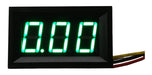 Voltimetro Digital De Panel 3 Digitos 0 A 30v Display Verde 0