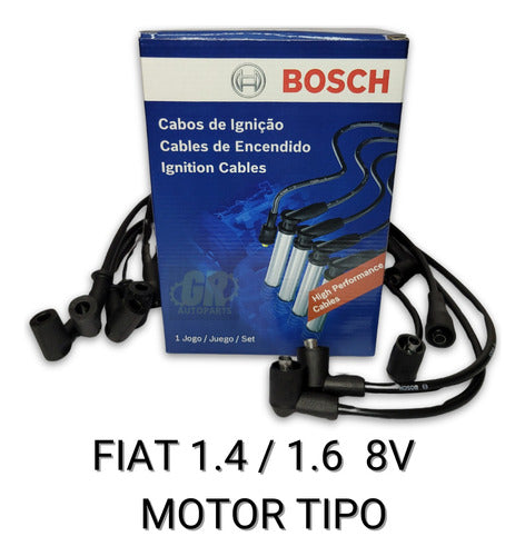 Kit Cables and Spark Plugs for Fiat Duna Uno 1.4 1.6 Tipo GNC Engine 2
