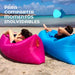 Inflatable Lounge Chair Puff Mattress Beach Pool Camping + Bag 45