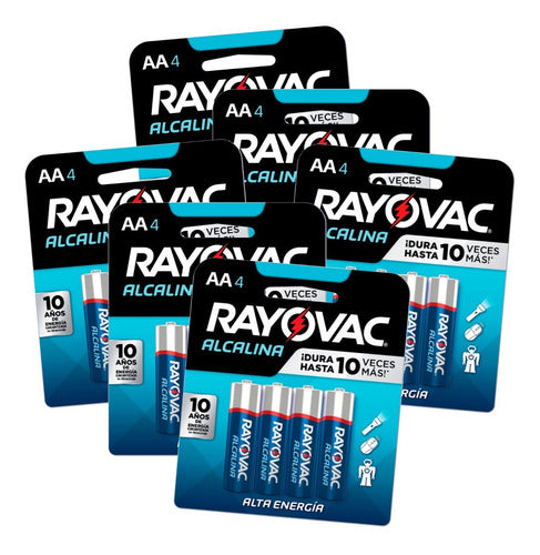 Rayovac AA Alkaline Batteries Pack of 24 High Energy 0