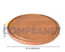 Compranet Wooden Plate for BBQ Algarrobo, 22 cm Diameter, 11593 2