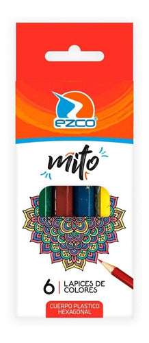 Ezco Mito Short Colored Pencils X 6 Colors 0