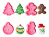 Cortante Expulsor Navidad (x4 Uni) Pasta Goma Porcelana Fria 0