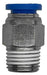 ADM Pneumatic Straight Connector with Selectable Thread and Tube Diameter 5