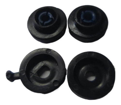 Universal Auto Radio Knobs 1970/80 Set of 4 0