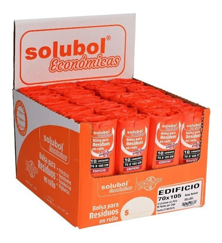 Solubol Bags for Waste 70x105 Cms, Box: 35 Rolls X 10 Bags 0